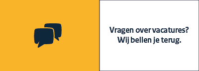 Vragen over vacatures, wij bellen je terug