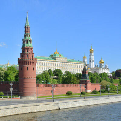 Foto van het Kremlin in de Russische hoofdstad Moskou