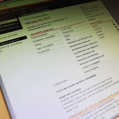 Screenshot internetconsultatie