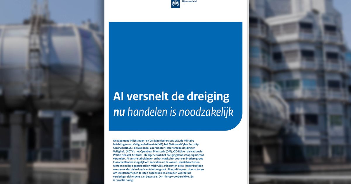 AI versnelt en vergroot de dreiging: nu handelen noodzakelijk